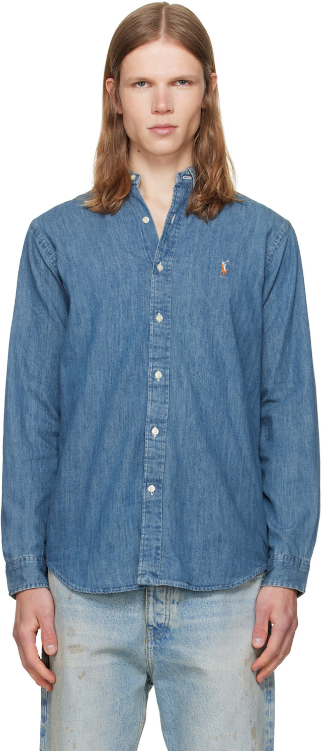 Polo Ralph Lauren: ネイビー クラシックフィット デニムシャツ
