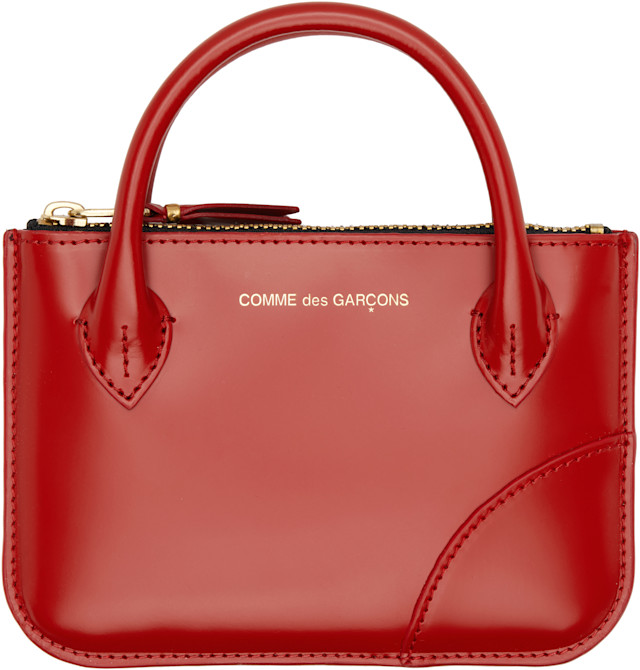 小物 COMME des GARCONS POCKET HANDLES COMME des GARÇONS WALLETS: Red Handles Pouch | SSENSE