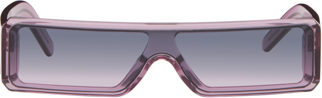 Rick Owens: パープル Temple Gethshades サングラス | SSENSE 日本