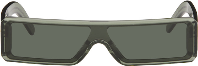 Rick Owens: Green Gethshades Sunglasses | SSENSE