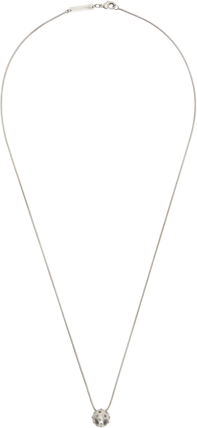 Rick Owens: Temple Mini Orb Pendant ネックレス | SSENSE 日本
