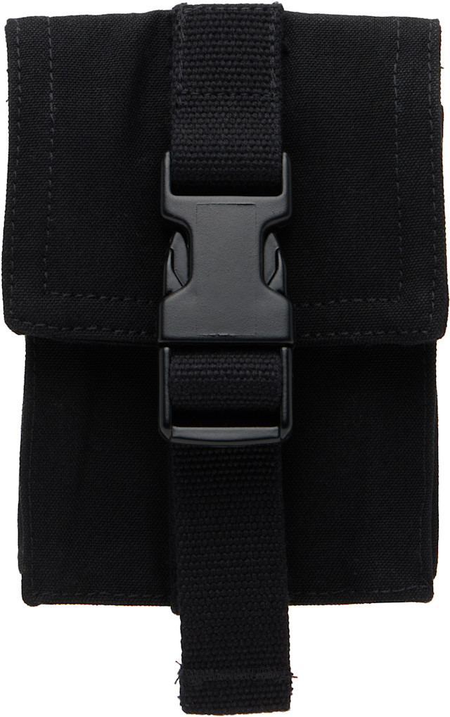 Rick OwensリックオウエンスZIPPED COMPUTER POUCH Rick Owens: Black 'SUICIDE' Edition Temple Cigarette Pocket Pouch