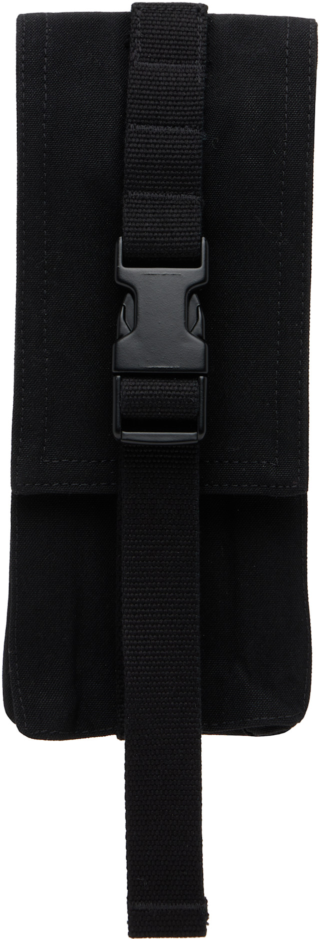 Rick Owens: Black 'SUICIDE' Edition Temple Can Pocket Pouch | SSENSE