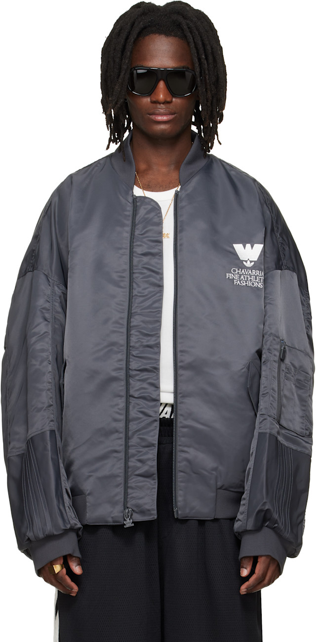 WILLY CHAVARRIA: グレー adidas Originalsエディション サテン