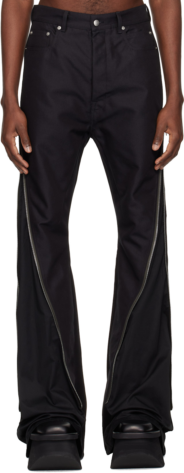 Rick Owens: Black Temple Bolan Banana Jeans | SSENSE