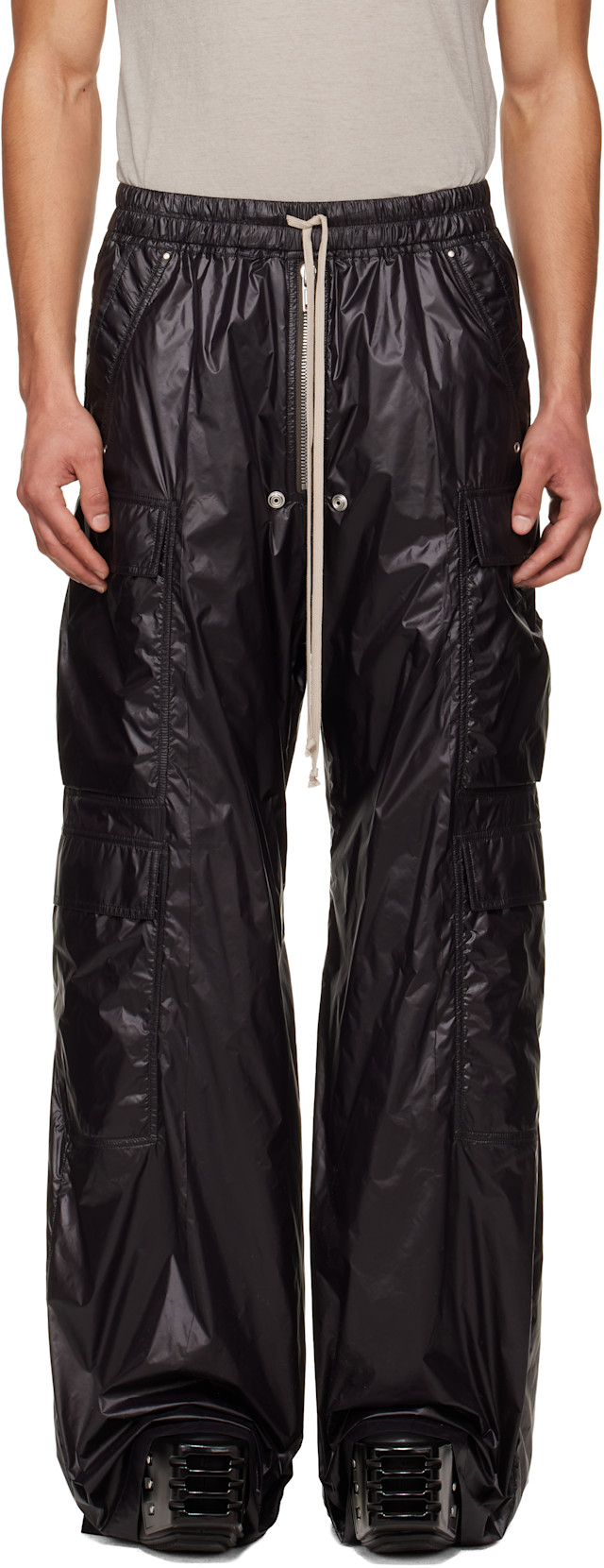 Rick Owens: Black Temple Cargobelas Cargo Pants | SSENSE