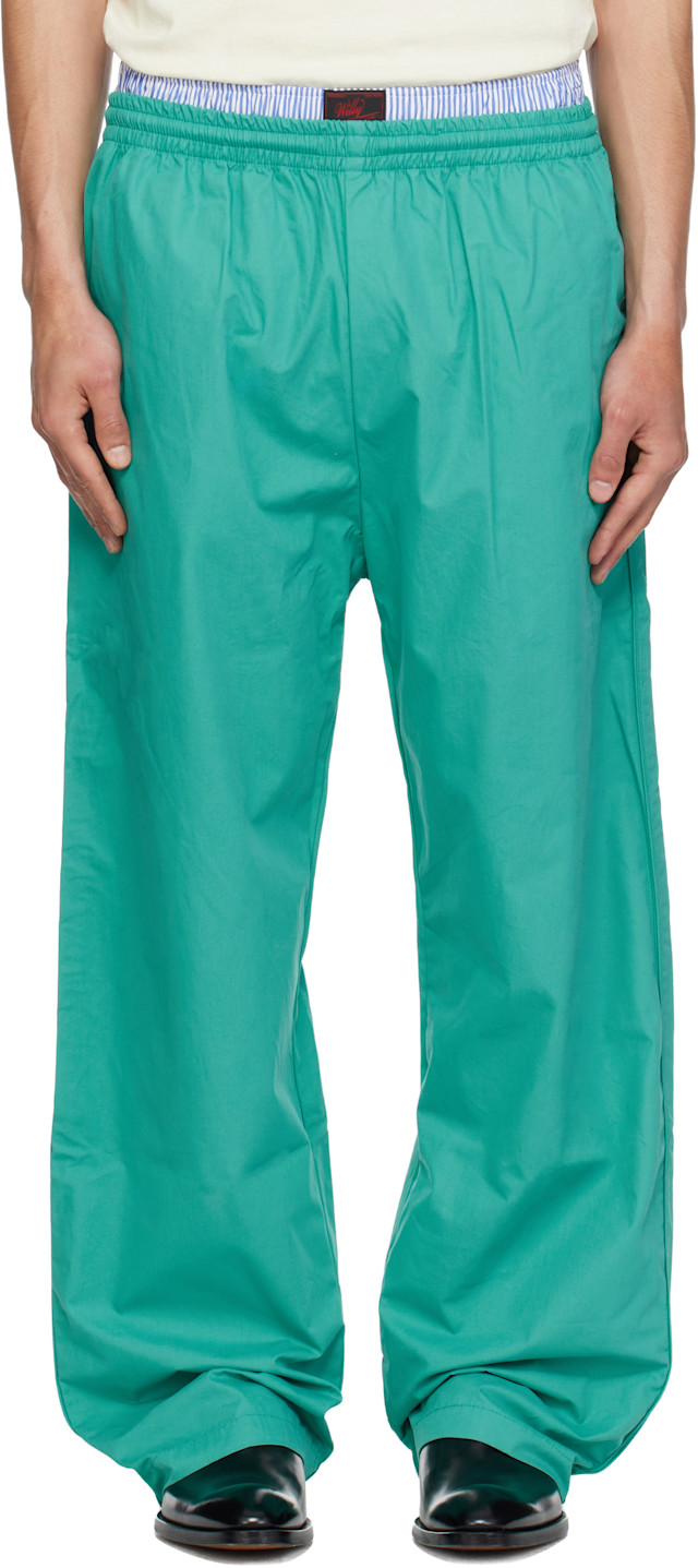 WILLY CHAVARRIA: Blue Ruff Rider Track Pants | SSENSE