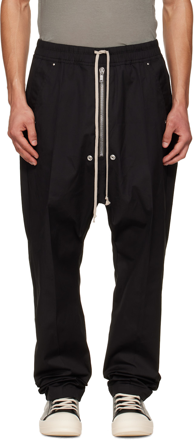 Rick Owens: Black Temple Bela Trousers | SSENSE
