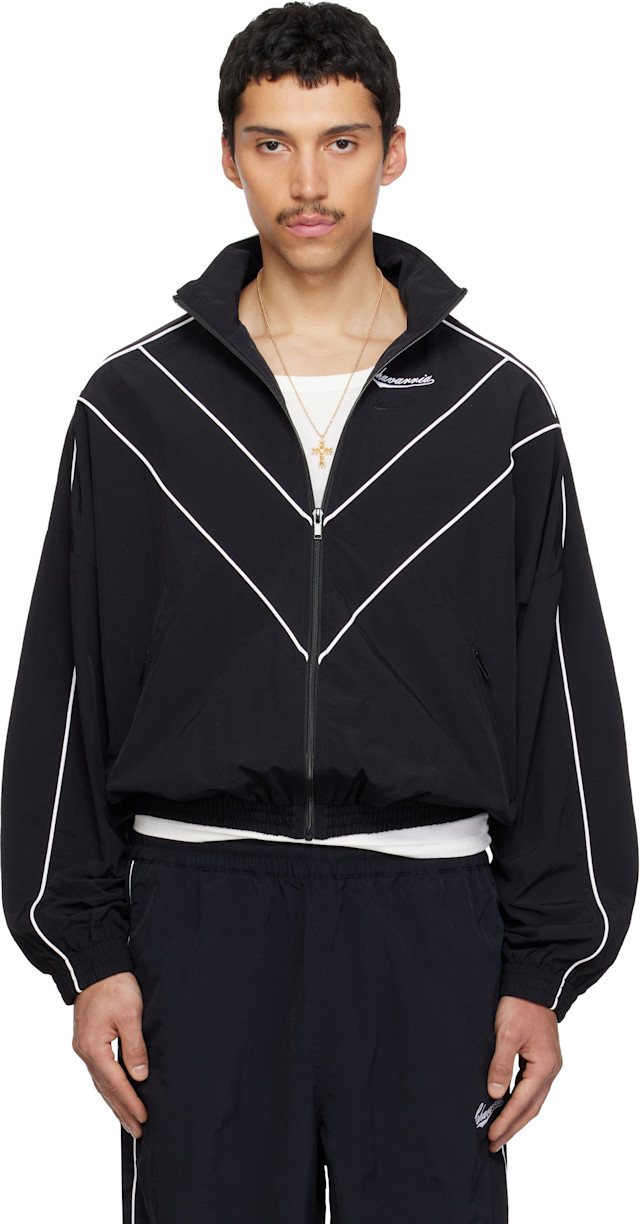 WILLY CHAVARRIA: Black Bad Boy Track Jacket | SSENSE