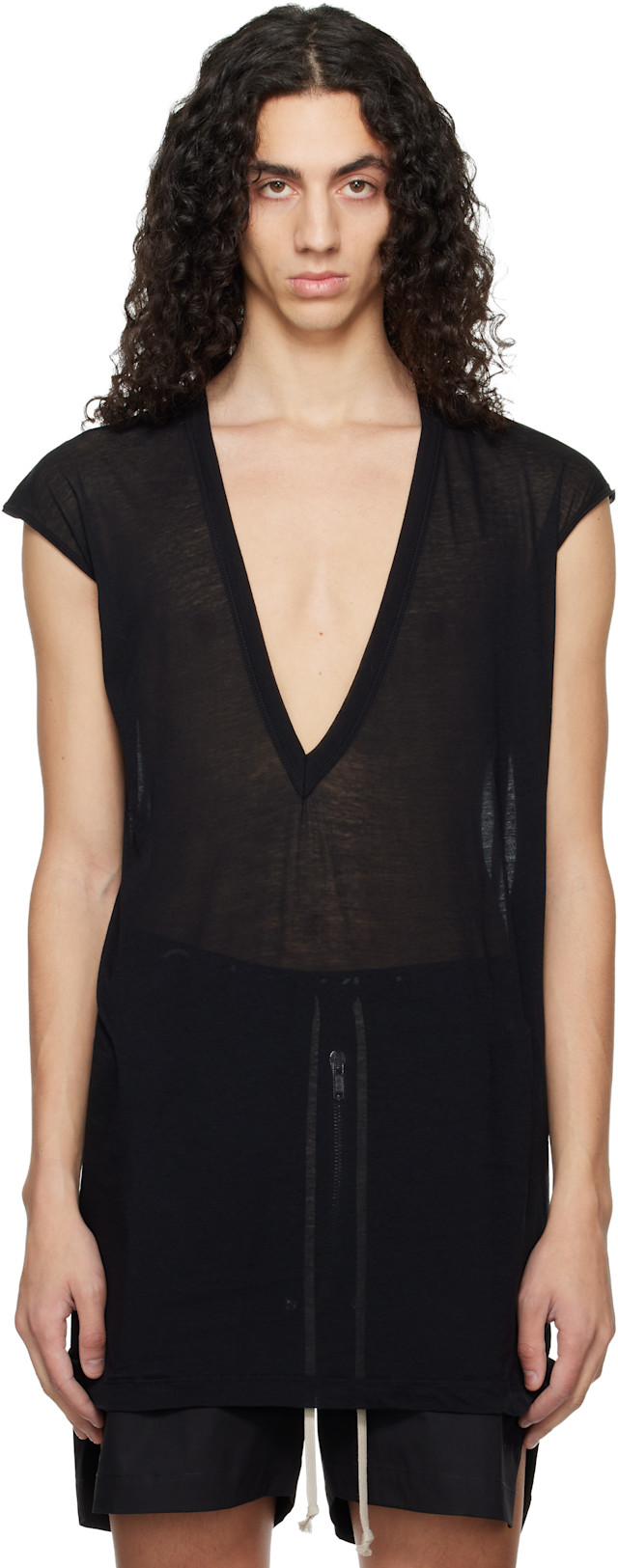 rick owens DYLAN Tシャツ ロングスリーブ　L rick-owens-black-temple-dylan-