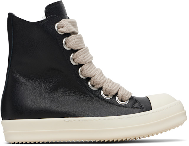 Rick Owens: Black Temple Jumbolace Sneaks Sneakers | SSENSE
