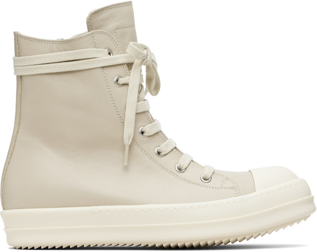 Rick Owens: Beige Temple Sneakers | SSENSE Canada