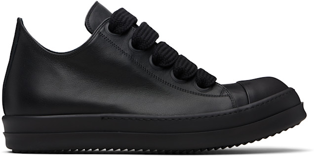 Rick Owens: ブラック Temple Jumbolace Low Sneaks スニーカー