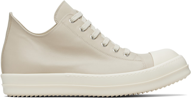 Rick Owens: Off-White Temple Low Sneaks Sneakers | SSENSE