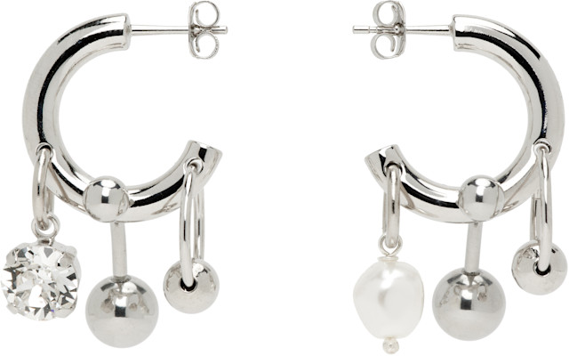 Justine Clenquet: SSENSE Exclusive Andrew Crystal Earrings | SSENSE