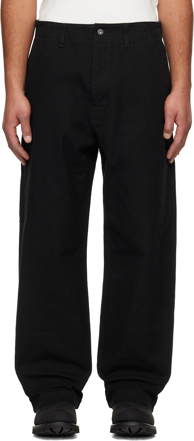 WTAPS: Black Canvas Trousers | SSENSE