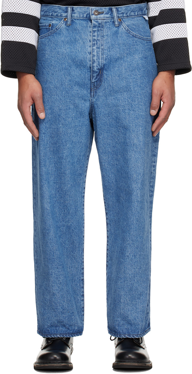 WTAPS: Blue 'Blues Straight' Jeans | SSENSE