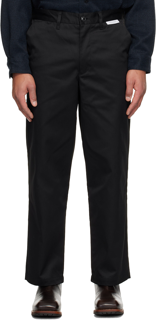WTAPS: Black WRKT2001 Trousers | SSENSE Canada