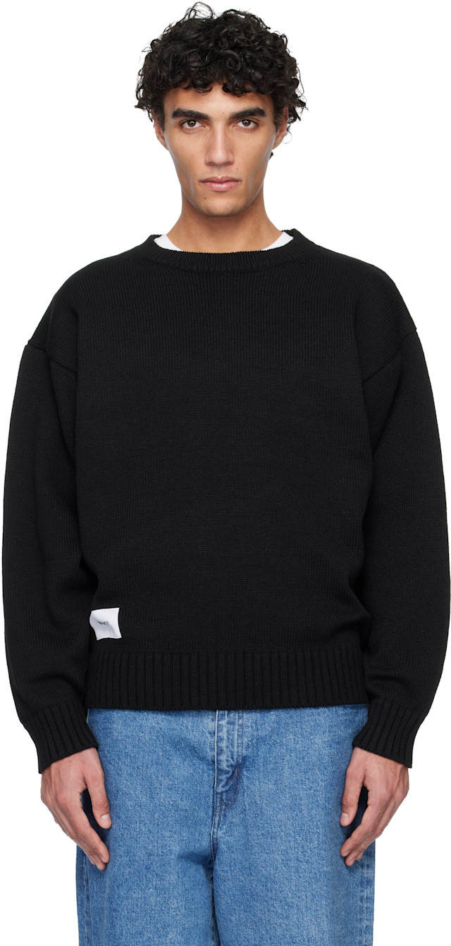 WTAPS: Black AFA Crewneck | SSENSE WTAPS: Black AFA Crewneck | SSENSE