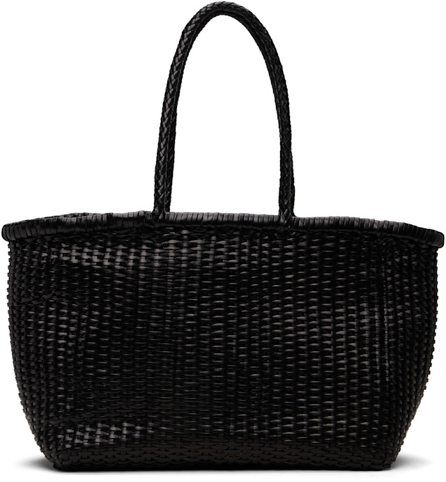 Dragon Diffusion: Black B Weave Big Tote | SSENSE Dragon Diffusion: Black B Weave Big Tote | SSENSE
