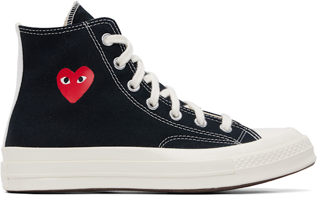 COMME des GARÇONS PLAY: Black Converse Edition Chuck 70 OG Single