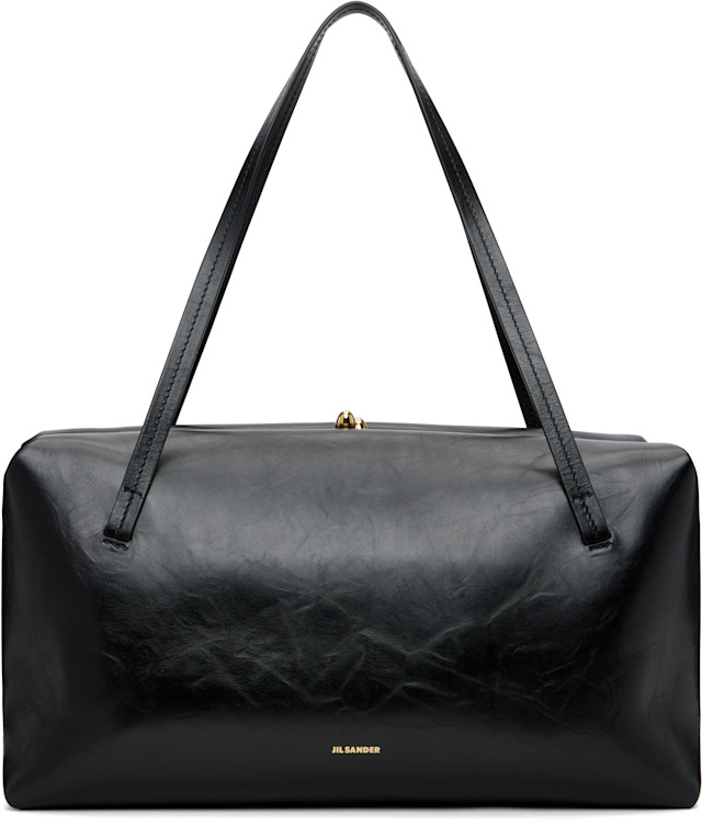 JIL SANDER バッグ Jil Sander: Black Goji Pillow Medium Bag | SSENSE