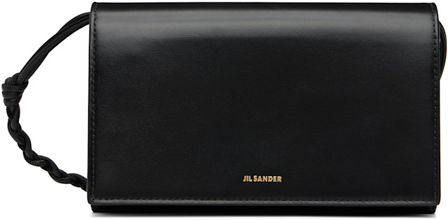 Jil Sander: Black Tangle Wallet Bag | SSENSE