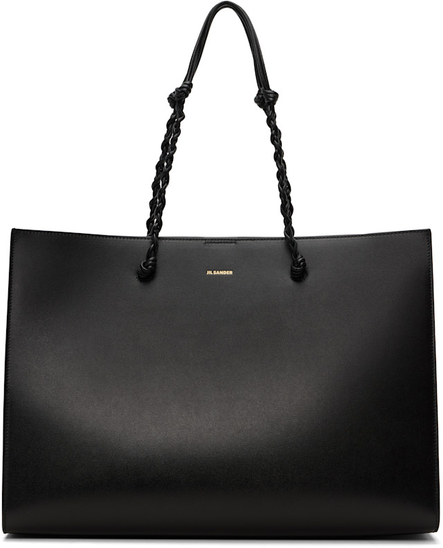Jil Sander: Black Tangle Tote | SSENSE