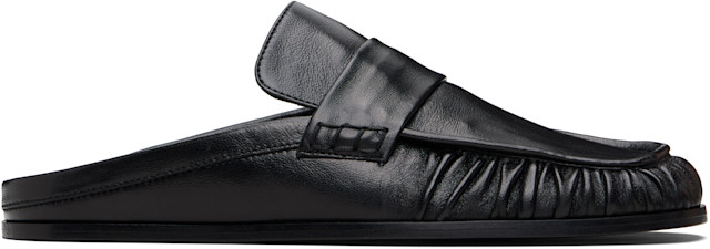 Jil Sander: Black Moc Toe Loafers | SSENSE