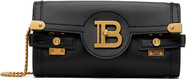 BALMAIN: Black B-Buzz Pouch 23 Bag | SSENSE