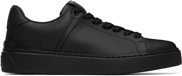 BALMAIN: Black B-Court Sneakers | SSENSE