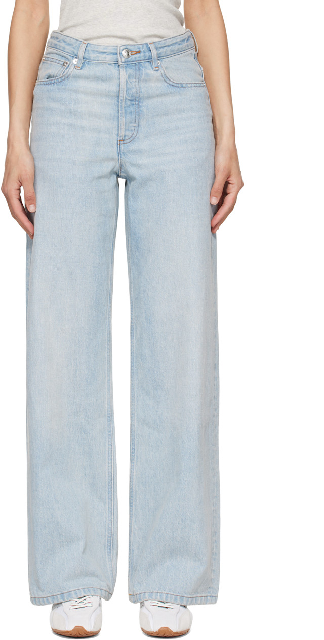A.P.C.: Blue Elisabeth Jeans | SSENSE