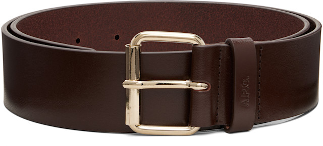 A.P.C.: Brown 'La Ceinture' Large Belt | SSENSE Canada
