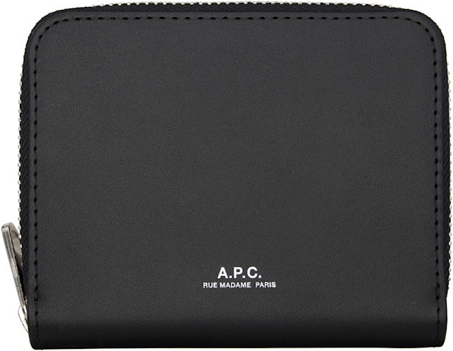 A.P.C.: Black Chelsea Zip Wallet | SSENSE