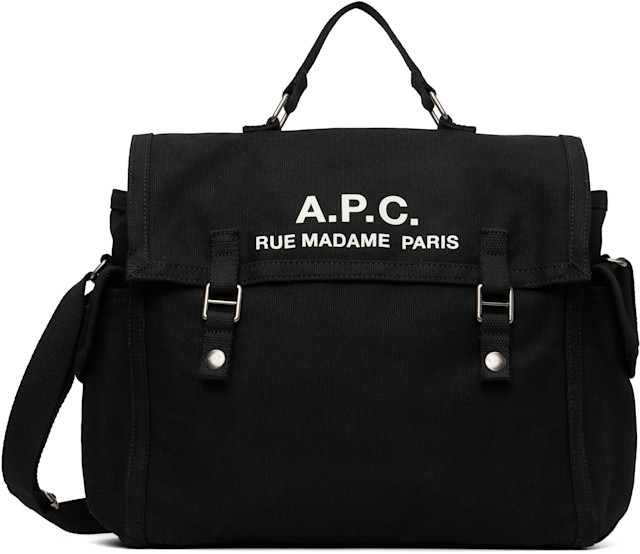A.P.C.: Black Recuperation Satchel | SSENSE A.P.C.: Black Recuperation Satchel | SSENSE