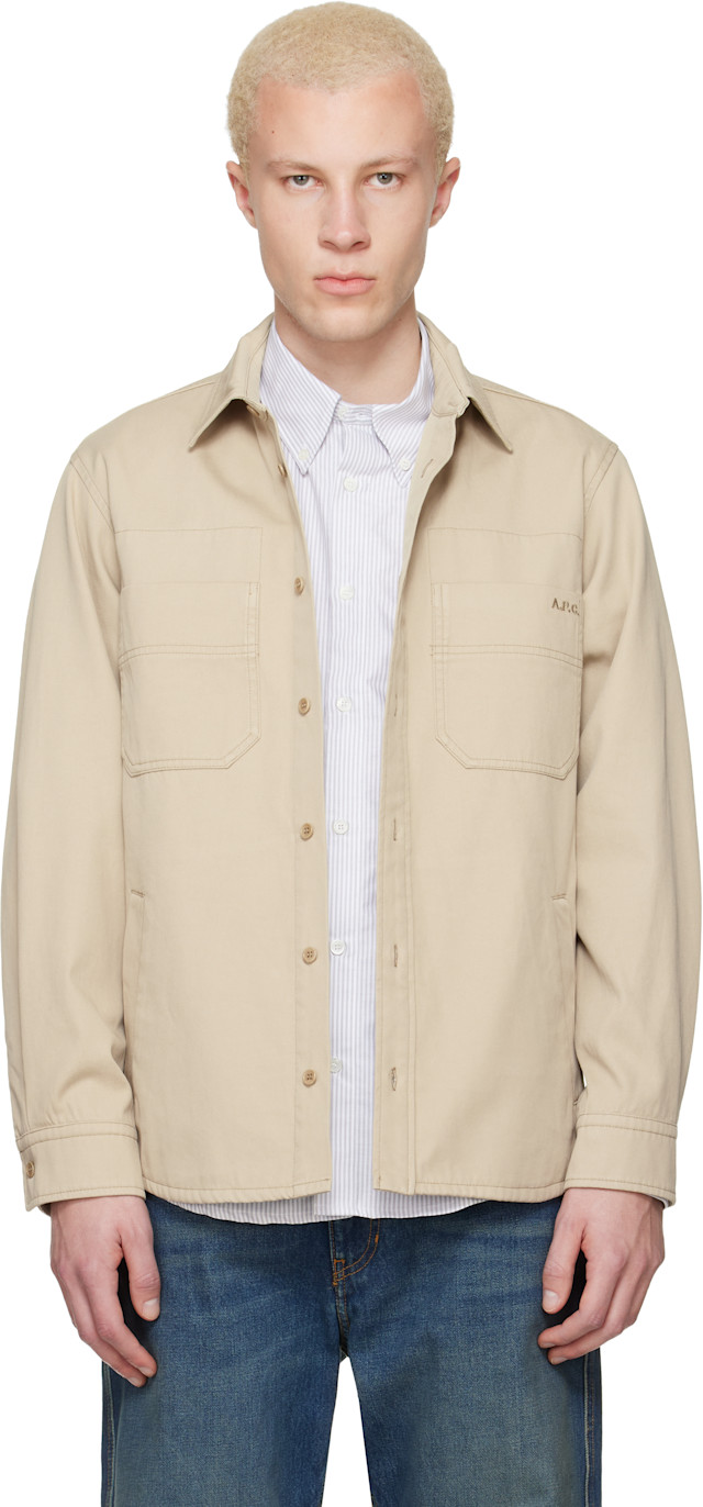 A.P.C.: ベージュ Noah ジャケット | SSENSE 日本