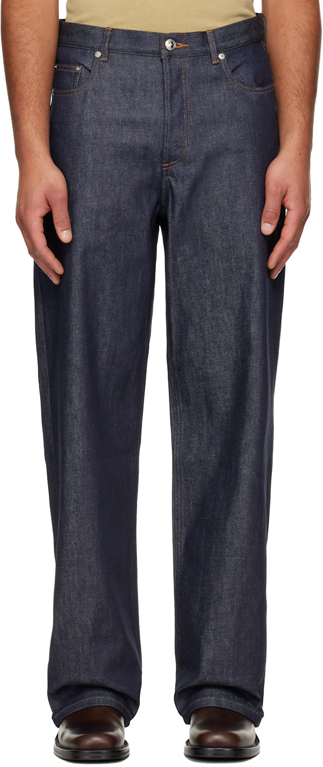 A.P.C.: Navy Aaron Jeans | SSENSE