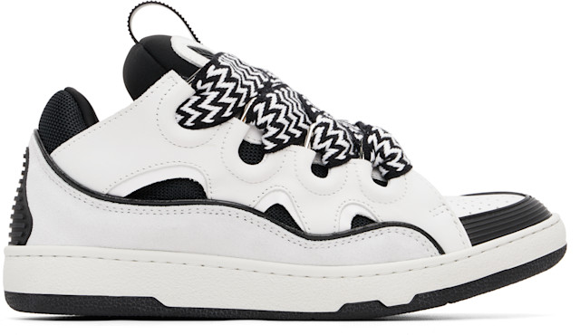 Lanvin: White Curb Sneakers | SSENSE