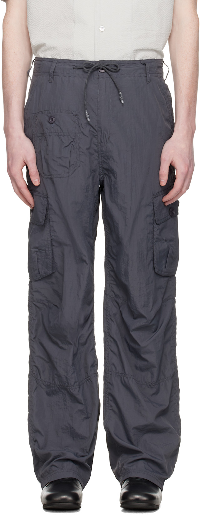 COOR: グレー Multi-Pocket Stitch Pointed カーゴパンツ | SSENSE 日本