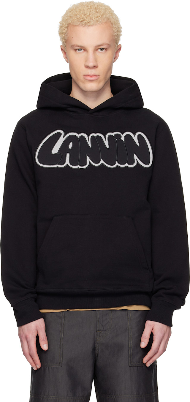 Lanvin: Black Urban Curb Hoodie | SSENSE
