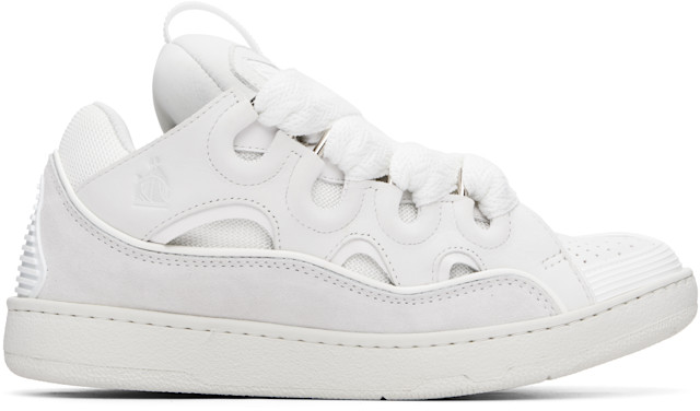 Lanvin: White Curb Sneakers | SSENSE