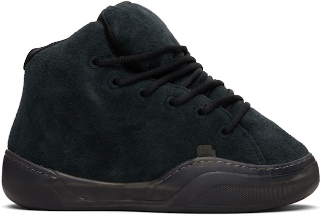靴 ERL VAMP HIGH PIRATE BLACK US12 ERL: Black Vamp High Sneakers | SSENSE Canada