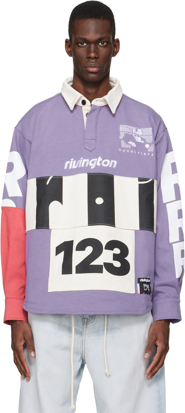 APOCRYPHA RUGBY PURPLE Lサイズ rivington-roi-rebis-purple-