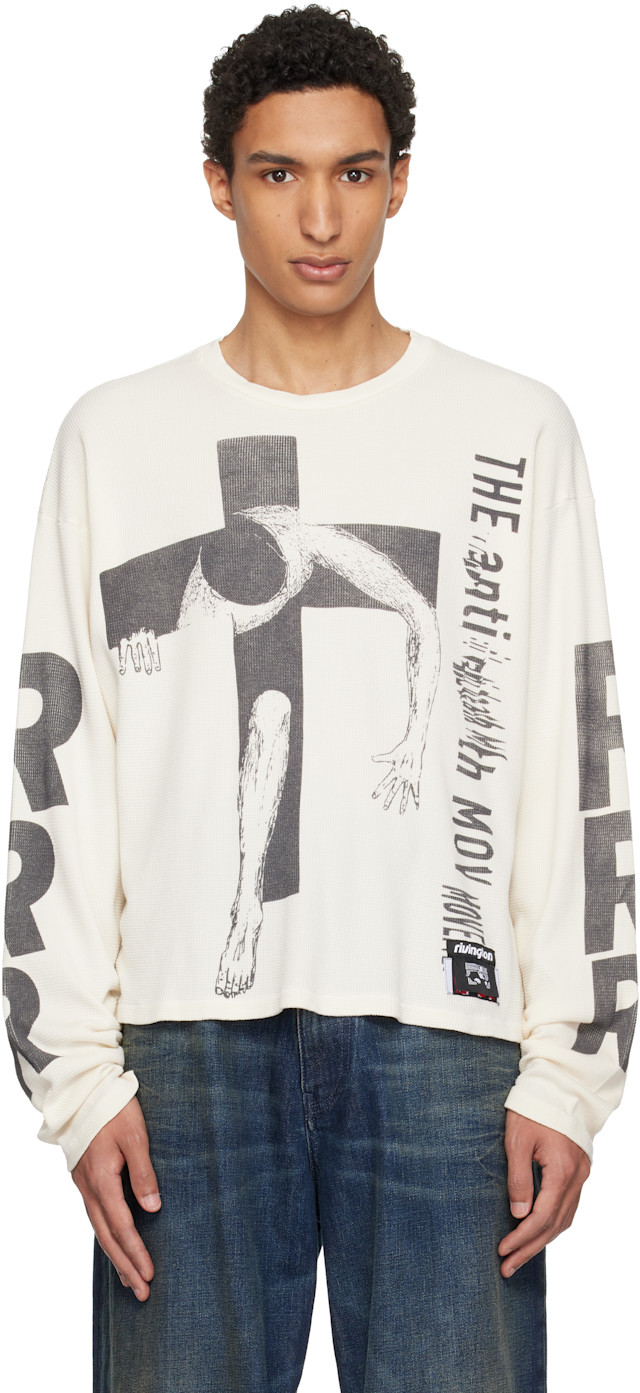 Rivington Roi Rebis: Off-White Pop Out Thermal T-shirt | SSENSE