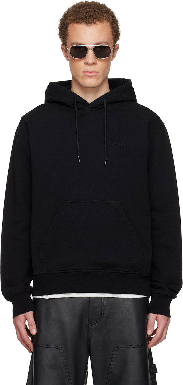 GIVENCHY ブラック コーデュロイ Givenchy: Black Couture Seam Hoodie | SSENSE Canada