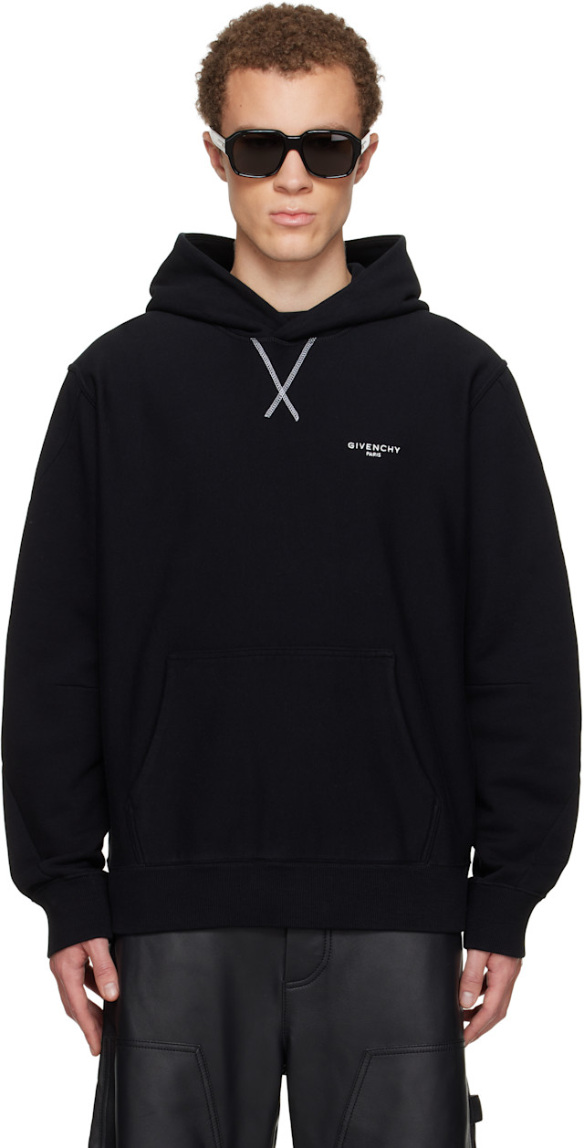 Givenchy: Black Couture Seam Hoodie | SSENSE