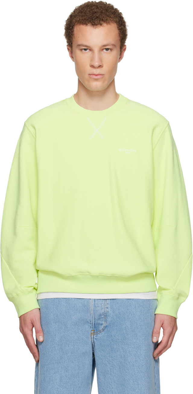 Givenchy: Green Couture Seam Sweatshirt | SSENSE