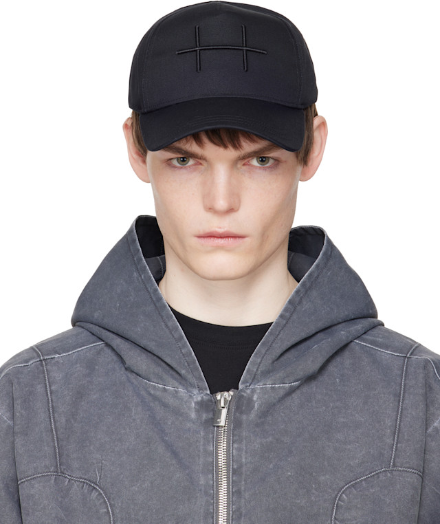 HELIOT EMIL: Black Plus Cap | SSENSE Austria