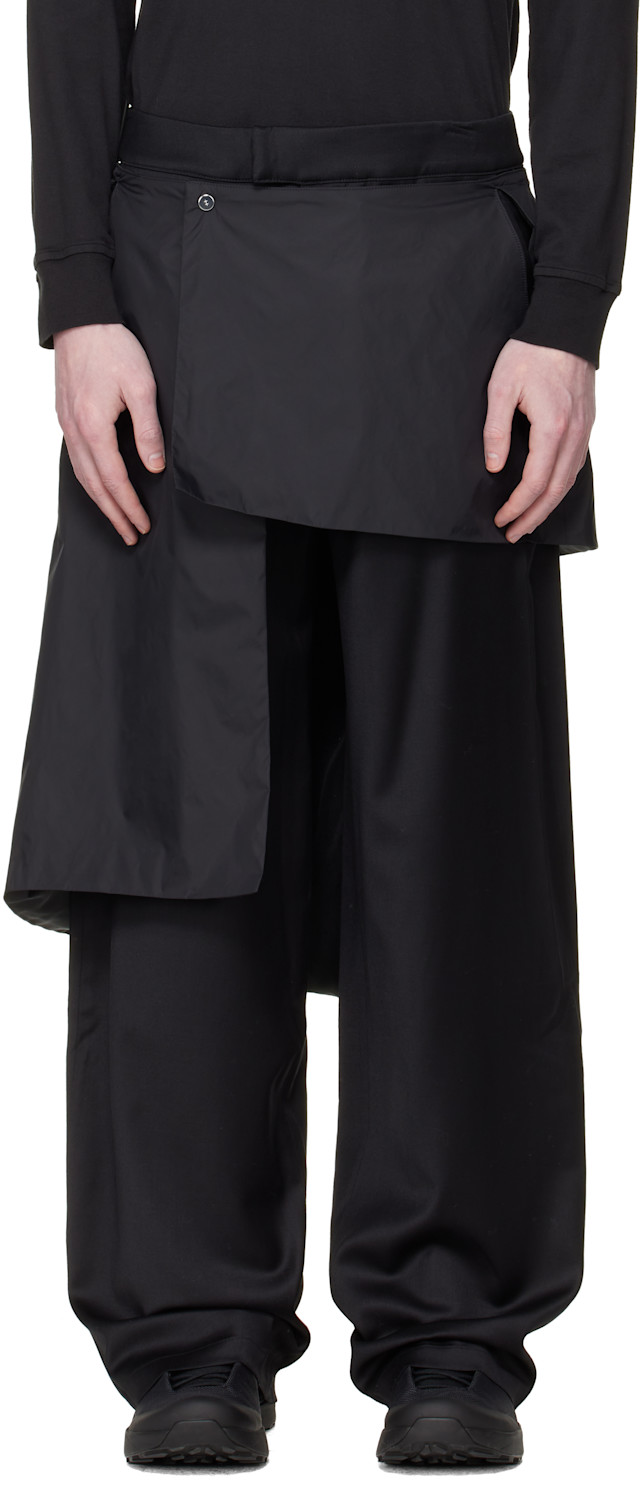 HELIOT EMIL: Black Levade Tailored Trousers | SSENSE Austria