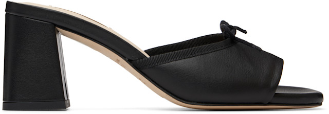 Repetto: Black Jordana 60 Heeled Sandals | SSENSE Canada